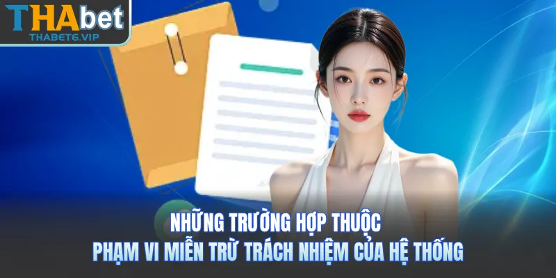 Những trường hợp thuộc phạm vi miễn trừ trách nhiệm của hệ thống